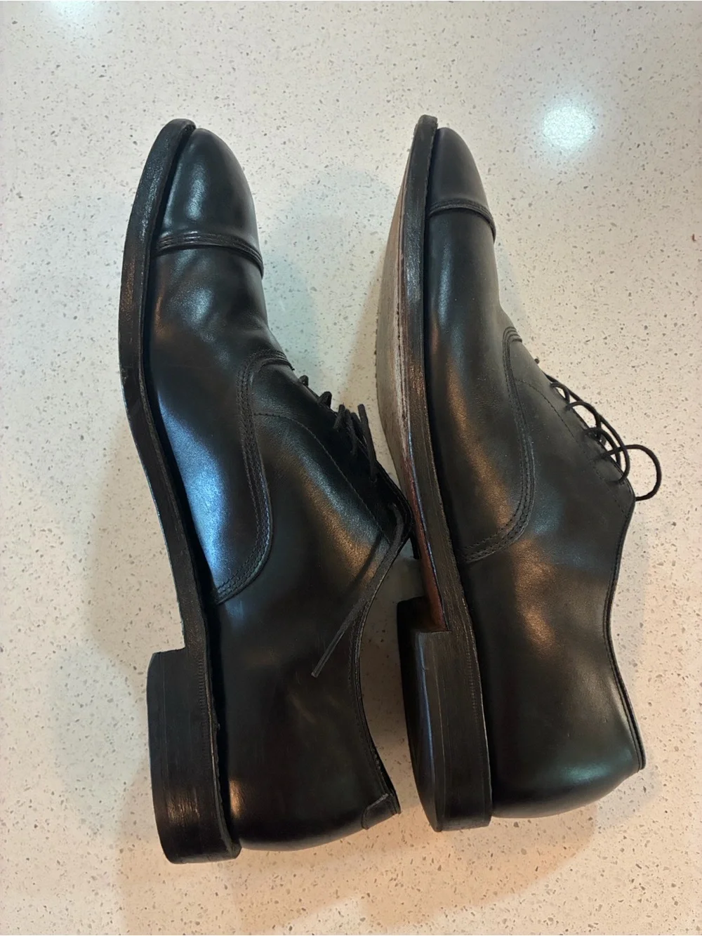 Allen Edmonds Park Avenue Toe Oxford Dress Shoes Black Leather Men’s 11 D USA